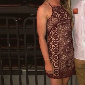 Francescas Maroon lace dress